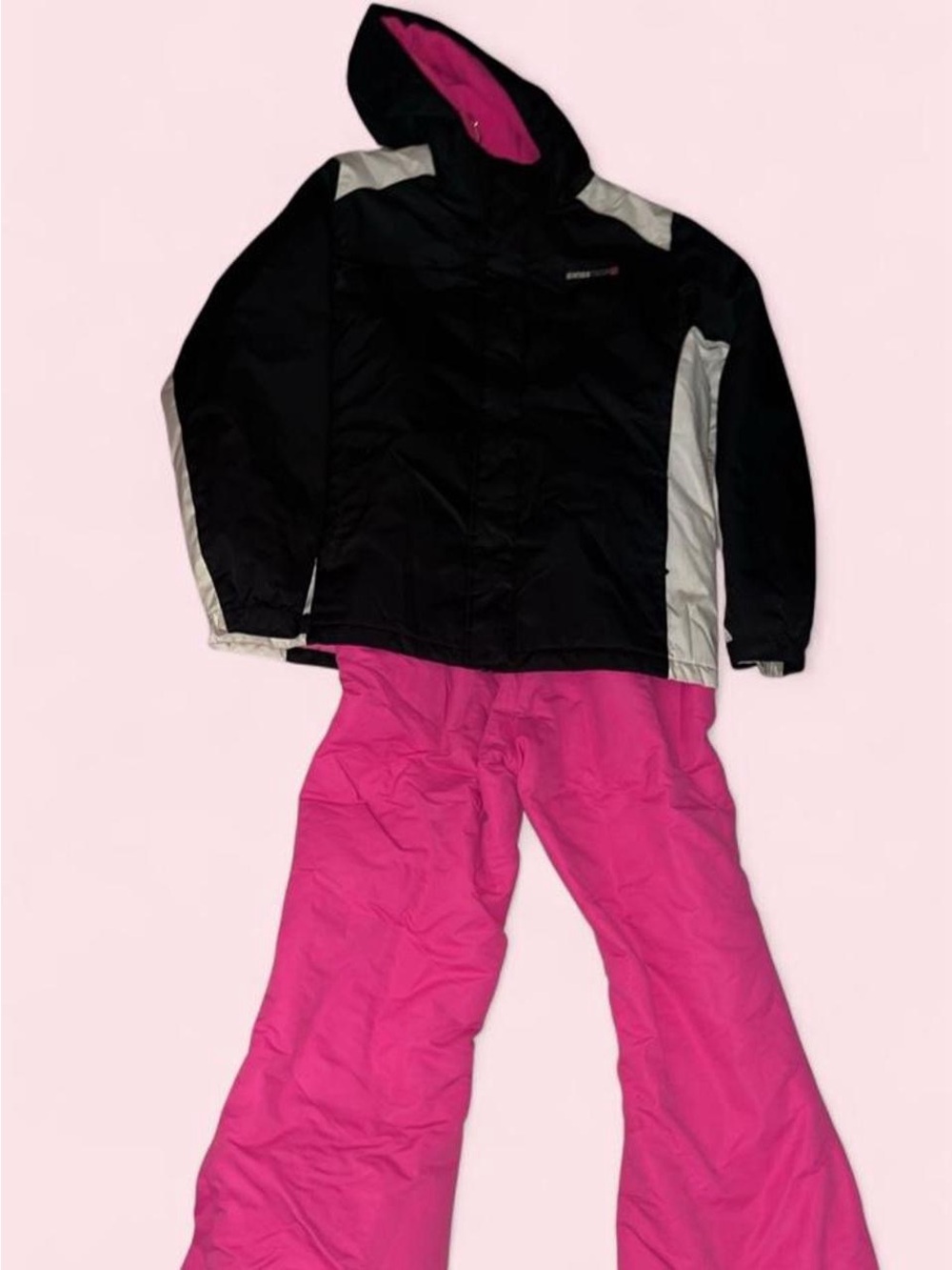Swiss Tech Black and Pink Kids Snow Suit